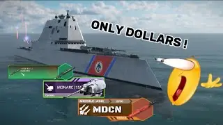 USS Zumwalt, full dollar build for offline farming #artstorm #modernwarships #gaming #games #gaijin