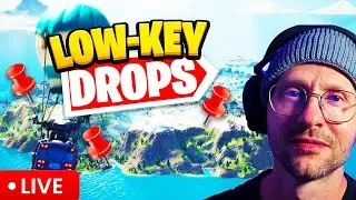 🔴LIVE Finding the BEST Low-Key Drop Spots in Fortnite! 🤫