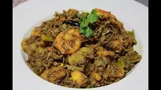 Mocha Chingrir Ghonto - Bengali Mom's Banana Blossom Recipe with Prawns