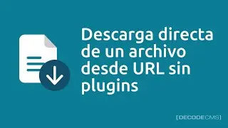 Direct download of a file from URL without plugins