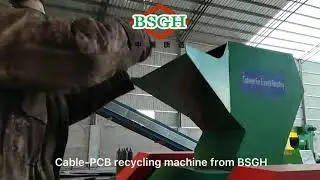 Multi-Function Copper Recovery Equipment Cable Recycling Machine BSGH Waste PCB Recycling Machine