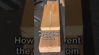 Prevent wood from splitting.  #toolhacks #diyhacks #diy #handyman #shorts