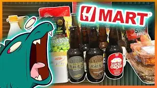 H MART REVIEW - Jobby eats and DRINKS some weird Korean stuff