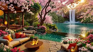 Tranquil Nature Garden Jazz | Reconnect To Nature With Soothing Instrumental Jazz For Relaxation