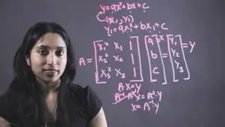 How to Use a Matrix Method to Find a Quadratic Function : Essential Math Tips