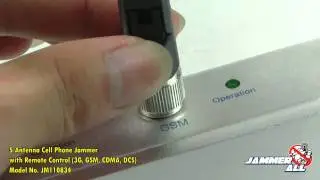 Cell Phone Jammers : 5 Antenna Cell Phone Jammer with Remote Control (3G, GSM, CDMA, DCS)