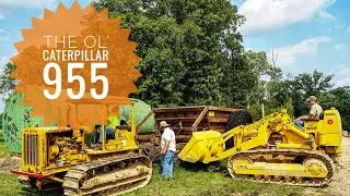 Operating a restored caterpillar 955 traxcavator (Rock and Dirt show)