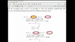 MathCad Lesson 01