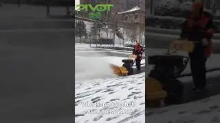 Power snow broom