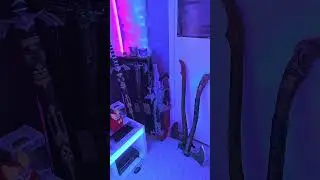 Relaxing Cyberpunk lights in my Gaming Room Tour. #dreamgamingroom #gaming #pcgaming #cyberpunk2077