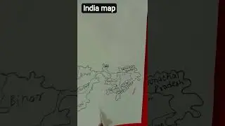 India map handmade with states name ✨🌷🇮🇳 @itzz_gurl #india