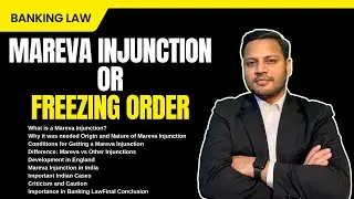 Mareva Injunction | Freezing Order in Banking Law | CPC