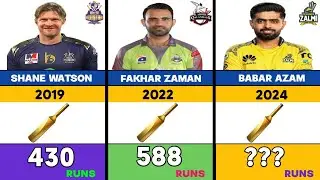 Pakistan Super League (PSL) Golden Bat Winners Every Year From (2016-2025)