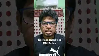 Rbi Policy- No change in Rates.               #rbipolicy