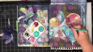 Creativation 2020 New Dina Wakley Release: One theme - two pages