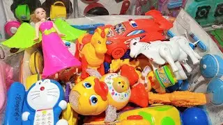 5 Minutes Satisfying with Unboxing Barbie doll Kitchen set , Racing Bike Swing Slide House Review