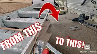 1448 jon boat to bass boat conversion!
