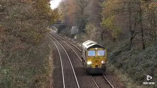 Freightliner 66607 Hope ( Earles Sidings )-Guide Bridge Yard @ Apethorn Lane 23/11/20