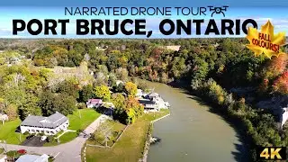 🍁 Mesmerizing Fall Colours in Port Bruce, Ontario | 4K Drone Footage ✈️