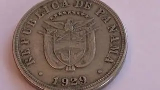 An Old 1929 Panama Coin