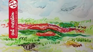 How to paint a landscape with watercolour  | Talens Art Creation