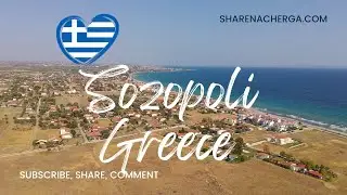 Sozopoli village, Halkidiki, Greece - aerial view / &Sigma;&omega;&zeta;ό&pi;&omicron;&lambda;&eta; &Chi;&Alpha;&Lambda;&Kappa;&Iota;&Delta;&Iota;&Kappa;&Eta;&Sigma; &Epsilon;&lambda;&lambda;ά&delta;&alpha;