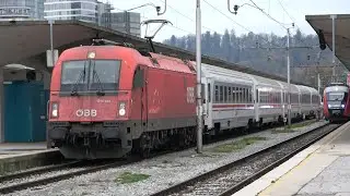 2022/11/11 Slovenian Railways: EuroNight 415, Hauled by ÖBB 1216-143 at Ljubljana