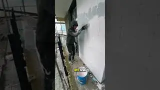 Perfect Wall Smoothing Process Using Putty Trowel | Professional Plastering Skills