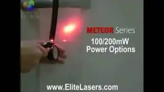 Red Laser Pointer 100mW Burning Electrical Tape - METEOR Series by EliteLasers.com