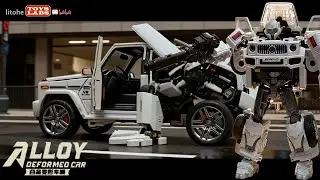 大G 变形金刚Alloy Deformed Car 1/32 Transformers 2 forms Mercedes G-wagon