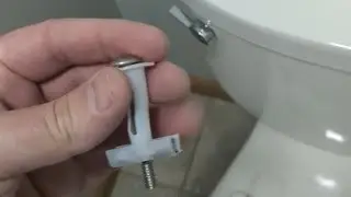 Install a KOHLER 4636-RL-0 Cachet ReadyLatch Elongated Toilet Seat to replace a cracked toilet seat
