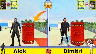 ALOK VS DIMITRI FULL ABILITY TEST FREE FIRE -GARENA FREE FIRE