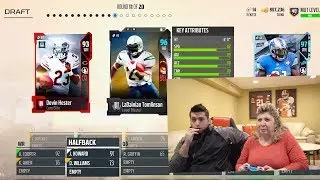 MY MOM DRAFTS MY TEAM! MADDEN 18 DRAFT CHAMPIONS! (Eagles vs Cowboys Edition)