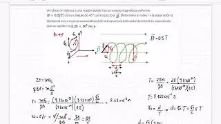 MAGNETISMO: Fuerzas Magnéticas, Ejercicio 6. Movimiento Helicoidal