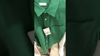 Men's Green Shirt - Zara - June 2023
