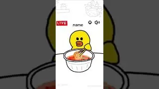 Cute duck eating noodles ASMR#cute#duck line🍜