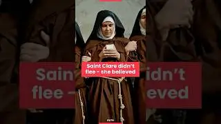 ICONIC St. Clare miracle. With Jesus on our side, whom shall we fear?