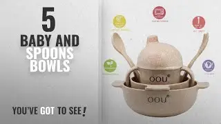 Best Baby And Spoons Bowls [2018]: Baby Feeding Bowls - Wheat Fiber Ultimate Baby Feeding Set Baby