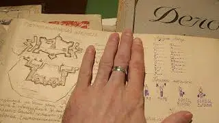 Находки на барахолке ! 1944 Детская тетрадь Дневник ВОВ