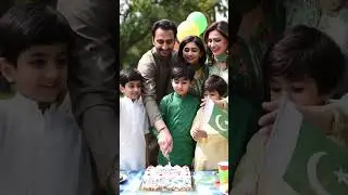 🇵🇰 Azadi Celebration with Family | Independence Day Cake Cutting |🎂✨ #14August #Shorts