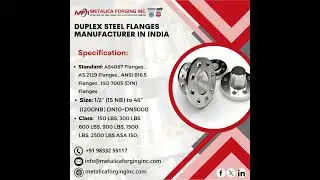 Flanges | Slip On Flange | Duplex Steel Flange | Super Duplex Steel Flange - Metalica Forging Inc