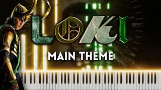 Loki Main Theme - Piano Cover (FREE MIDI)