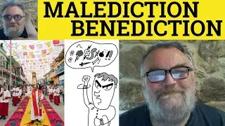 🔵 Malediction Meaning - Benediction Definition - Malediction Examples Nouns Malediction Benediction