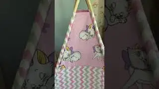 Cort de joaca pentru copii Teepee, bumbac 100%