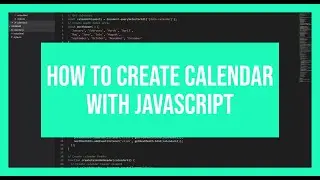 How to create calendar with JavaScript