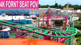 Fun Coaster(4K Front Seat On Ride POV)- Funplex, Mt Laurel, NJ