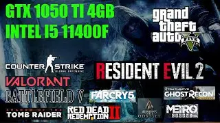 GTX 1050 TI 4GB | I5 11400f | 1080p I Ultra High