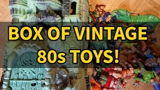 BOX OF VINTAGE 80s TOYS