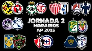 HORARIOS, CANALES Y FECHAS DONDE VER LA JORNADA 2 | LIGA MX APERTURA 2025
