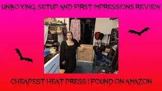 unbox And first impressions review cheapest sublimation heat press from Amazon I could find💜🦇💜